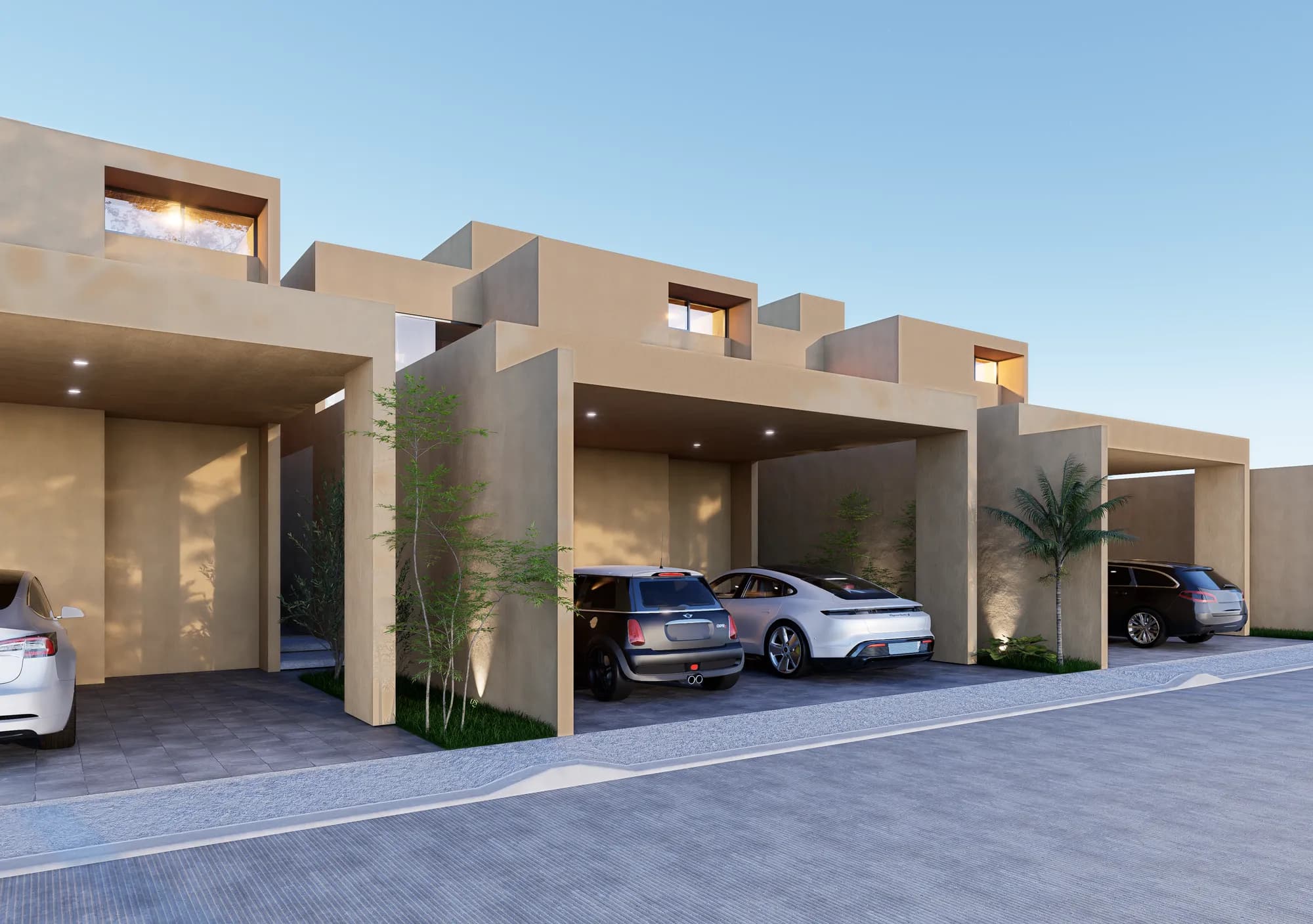 Detalle arquitectónico de un desarrollo OSTECH